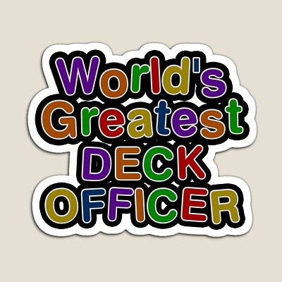 World's Greatest DECK OFFICER Sticker