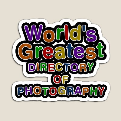 World's Greatest DIRECTORY OF PHOTOGRAPHY Sticker