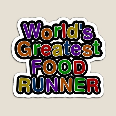 World's Greatest FOOD RUNNER Sticker