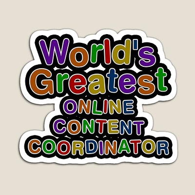 World's Greatest ONLINE CONTENT COORDINATOR Sticker