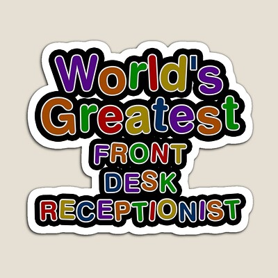 World's Greatest FRONT DESK RECEPTIONIST Sticker