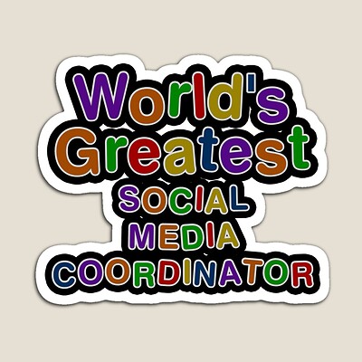 World's Greatest SOCIAL MEDIA COORDINATOR Sticker