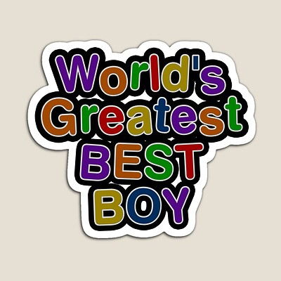 World's Greatest BEST BOY Sticker