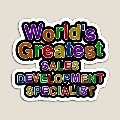 World's Greatest SALES DEVELOPMENT SPECIALIST Sticker