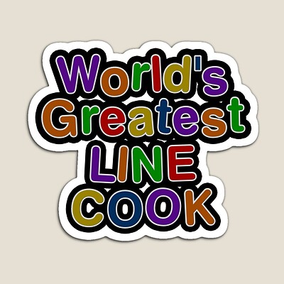 World's Greatest LINE COOK Sticker