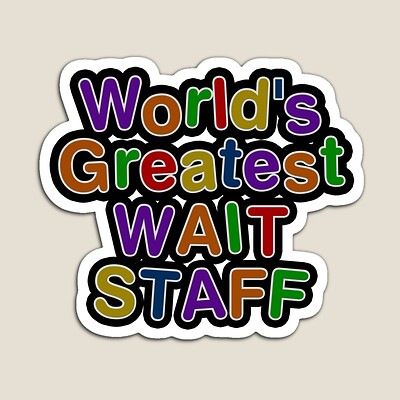 World's Greatest WAIT STAFF Sticker