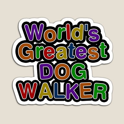 World's Greatest DOG WALKER Sticker