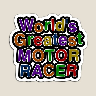 World's Greatest MOTOR RACER Sticker
