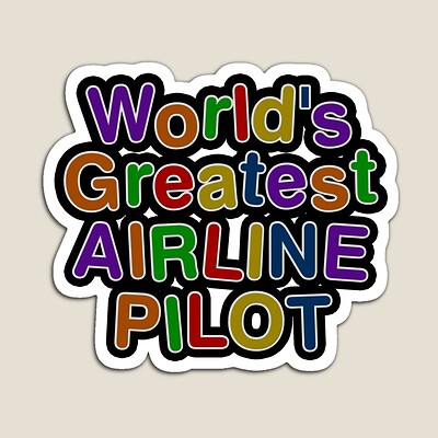 World's Greatest AIRLINE PILOT Sticker