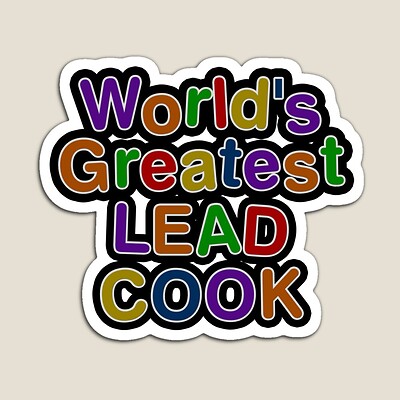 World's Greatest LEAD COOK Sticker