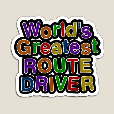 World's Greatest ROUTE DRIVER Sticker