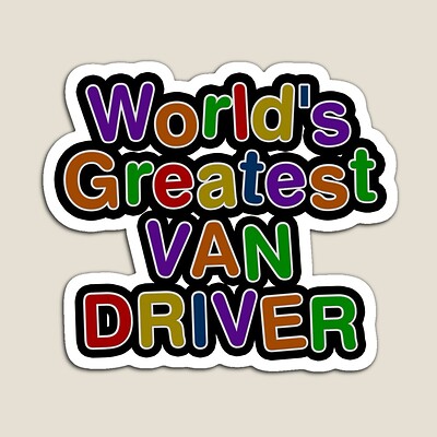 World's Greatest VAN DRIVER Sticker