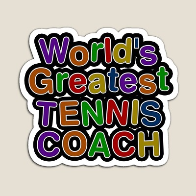 World's Greatest TENNIS COACH Sticker