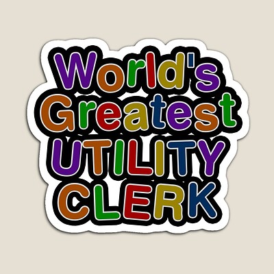World's Greatest UTILITY CLERK Sticker