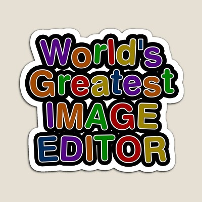 World's Greatest IMAGE EDITOR Sticker