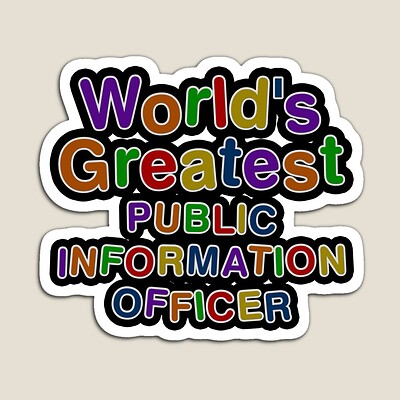 World's Greatest PUBLIC INFORMATION OFFICER Sticker