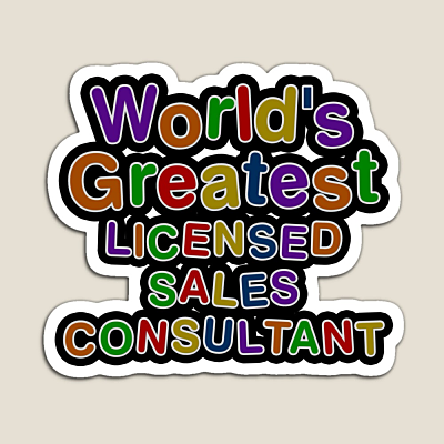 World's Greatest LICENSED SALES CONSULTANT Sticker