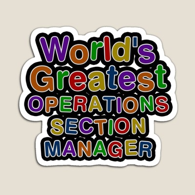 World's Greatest OPERATIONS SECTION MANAGER Sticker