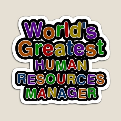 World's Greatest HUMAN RESOURCES MANAGER Sticker