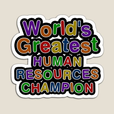 World's Greatest HUMAN RESOURCES CHAMPION Sticker