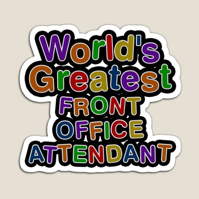 World's Greatest FRONT OFFICE ATTENDANT Sticker