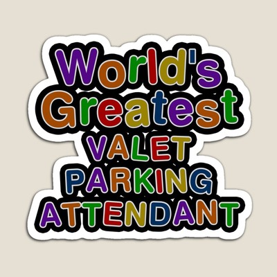 World's Greatest VALET PARKING ATTENDANT Sticker