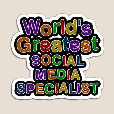 World's Greatest SOCIAL MEDIA SPECIALIST  Sticker