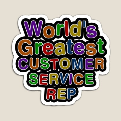 World's Greatest CUSTOMER SERVICE REP Sticker