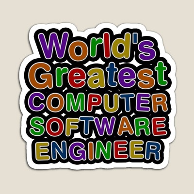 World's Greatest COMPUTER SOFTWARE ENGINEER Sticker