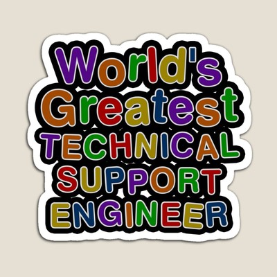 World's Greatest TECHNICAL SUPPORT ENGINEER Sticker