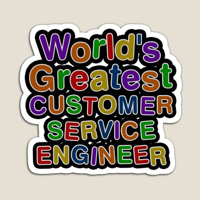 World's Greatest CUSTOMER SERVICE ENGINEER Sticker