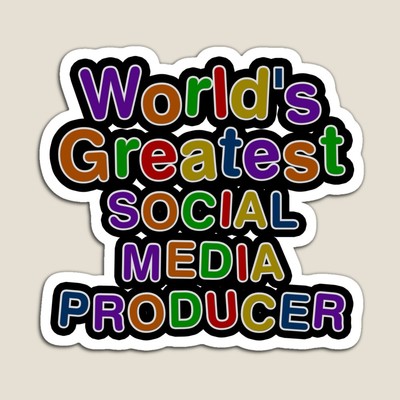 World's Greatest SOCIAL MEDIA PRODUCER Sticker