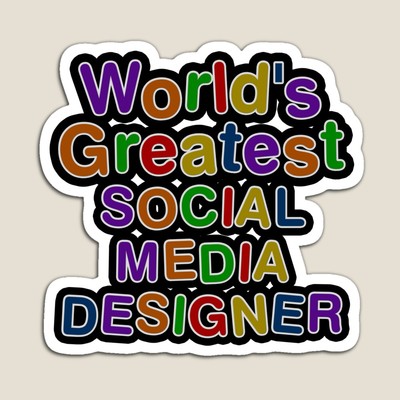 World's Greatest SOCIAL MEDIA DESIGNER Sticker