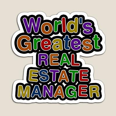 World's Greatest REAL ESTATE MANAGER Sticker