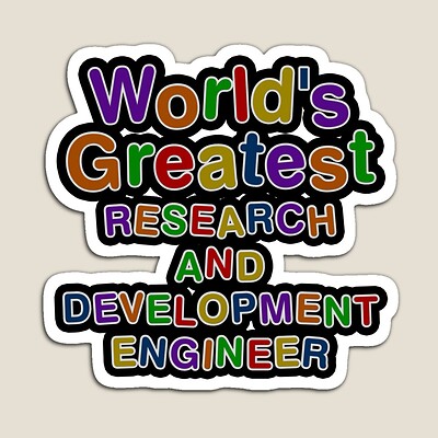 World's Greatest RESEARCH AND DEVELOPMENT ENGINEER Sticker