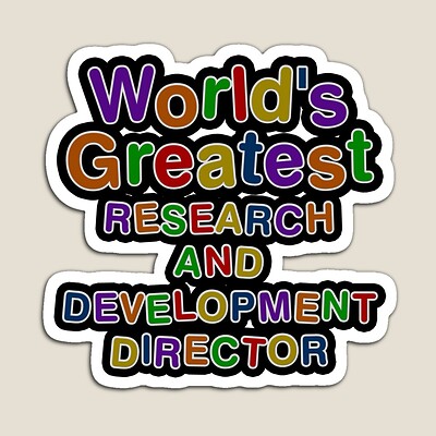 World's Greatest RESEARCH AND DEVELOPMENT DIRECTOR Sticker