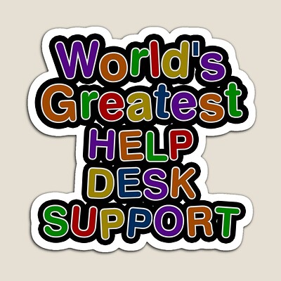 World's Greatest HELP DESK SUPPORT Sticker