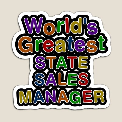 World's Greatest STATE SALES MANAGER Sticker