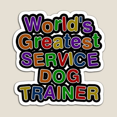World's Greatest SERVICE DOG TRAINER Sticker