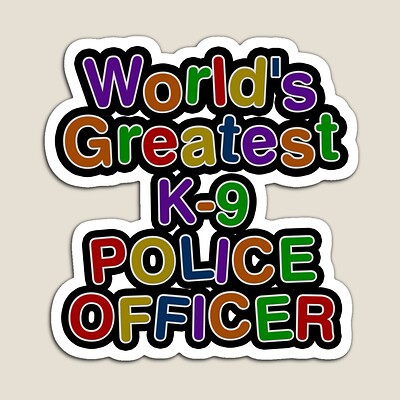 World's Greatest K-9 POLICE OFFICER Sticker