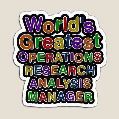 World's Greatest OPERATIONS RESEARCH ANALYSIS MANAGER Sticker