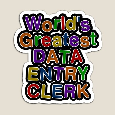 World's Greatest Data Entry Clerk Sticker