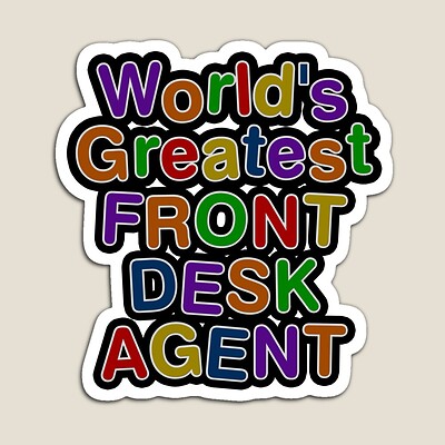 World's Greatest FRONT DESK AGENT Sticker