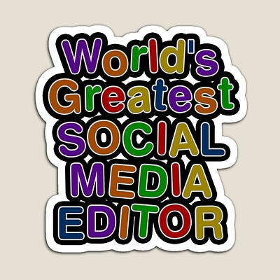 World's Greatest SOCIAL MEDIA EDITOR Sticker