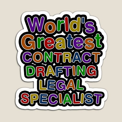 World's Greatest CONTRACT DRAFTING LEGAL SPECIALIST Sticker
