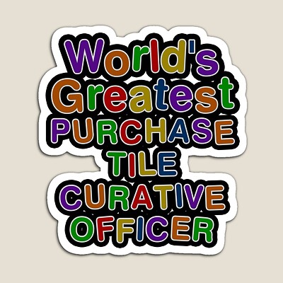 World's Greatest PURCHASE TILE CURATIVE OFFICER Sticker