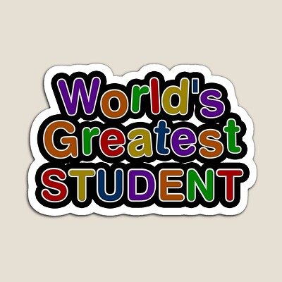World's Greatest Student Sticker