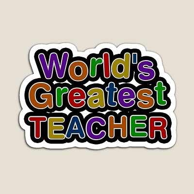 World's Greatest Teacher Sticker