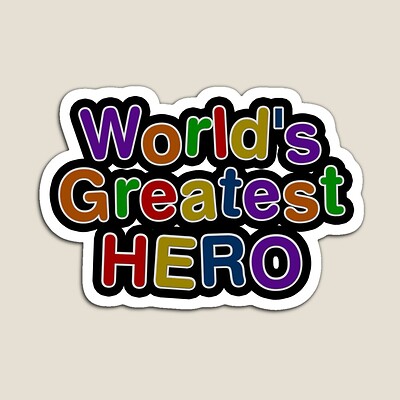 World's Greatest Hero Sticker