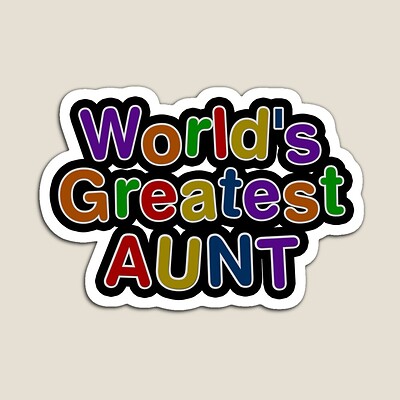 World's Greatest Aunt Sticker